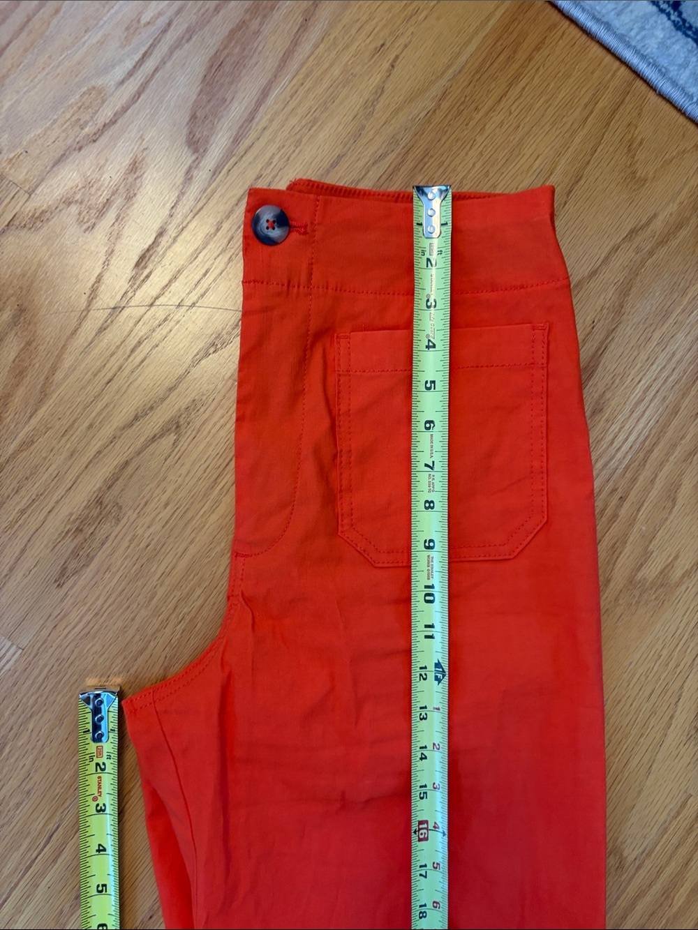 Maeve by Anthropologie The Colette wide leg pant size 29 Orange - Picture 7 of 11